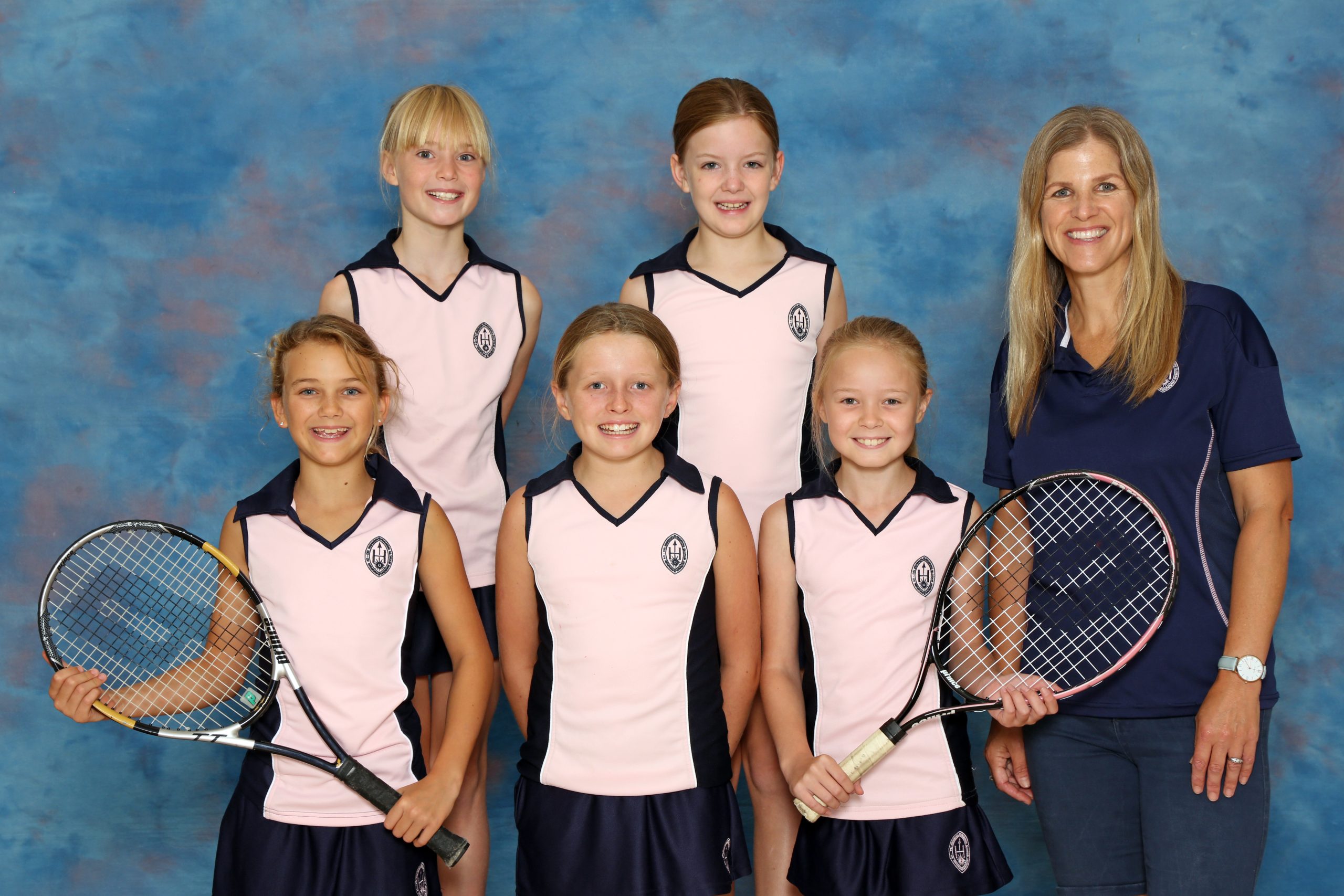 School Sports Team Photo Students with Teacher